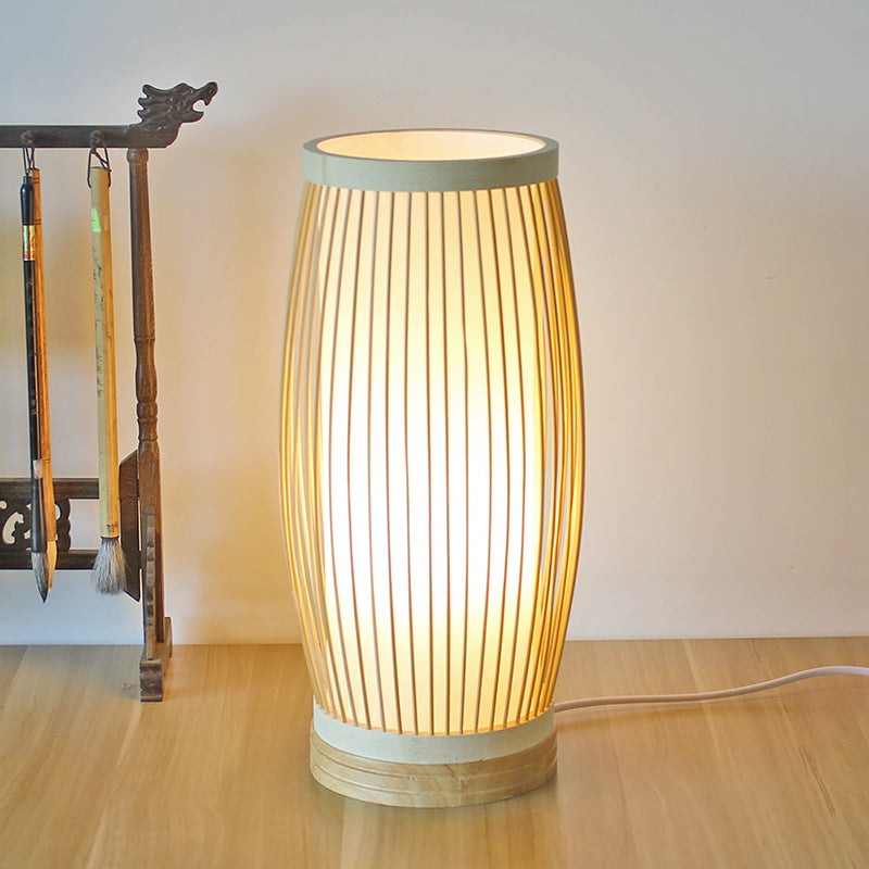 Buy Now | radhikaarmaanhomedecor |Bamboo bedside table lamp