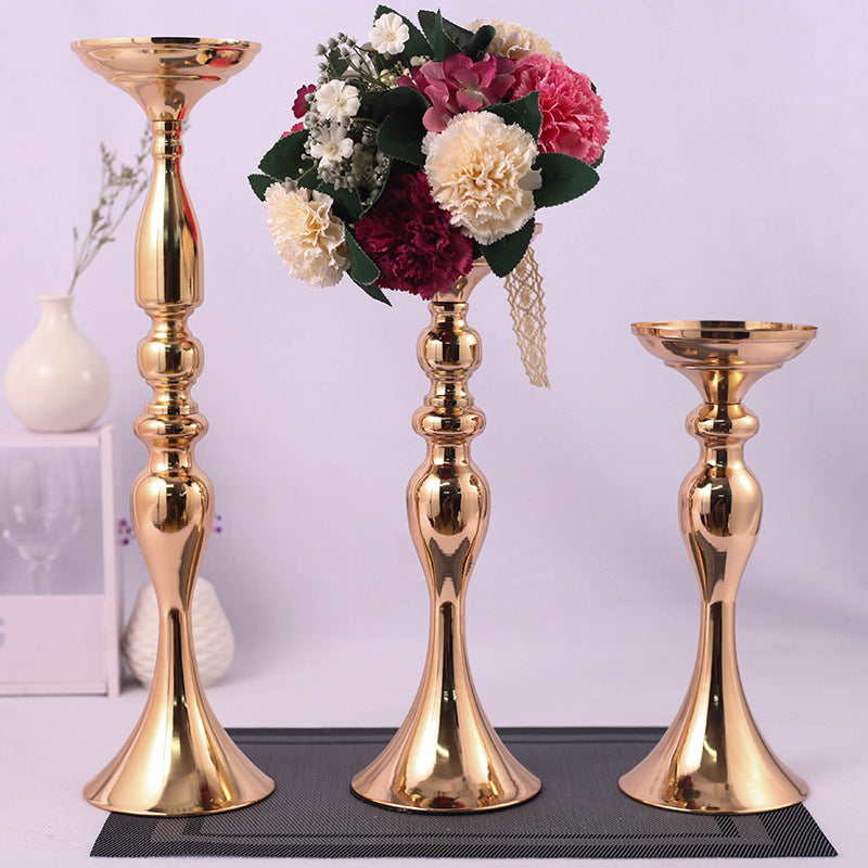 European style gold Candlestick ornaments