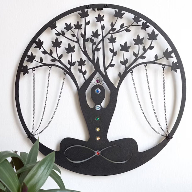 Buy now | Radhikaarmaanhomedecor | Art Decor Yoga Meditation Wall Hanging Craft